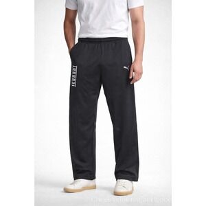 Puma Scuderia Ferrari Mens Track Pants Black Straight Leg 556364 Size Large